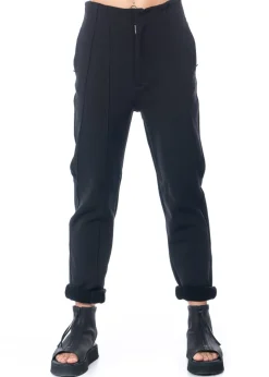 adidas Y-3, schmal geschnittene Hose aus festem Stoff