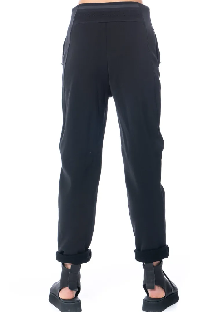 adidas Y-3, schmal geschnittene Hose aus festem Stoff