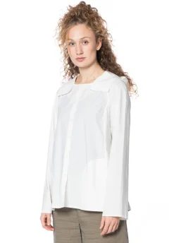 annette görtz, Bio-Baumwollbluse DORA mit breitem Kragen