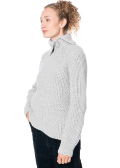 annette görtz, Grobstrick-Pullover FERRY mit Reißverschluss
