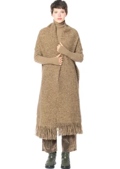 annette görtz, Strickschal PUCK aus Wolle mit Fransen