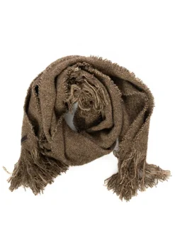 annette görtz, Strickschal PUCK aus Wolle mit Fransen