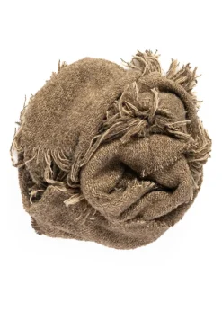 annette görtz, Strickschal PUCK aus Wolle mit Fransen