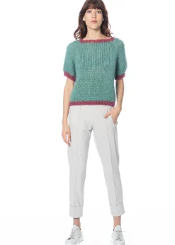 Atelier Basile, Kurzarmpullover TOPPY Meadow Green