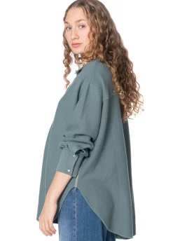 HENRY CHRIST, Baumwoll-Strickjacke mit Knopfleiste