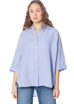 HENRY CHRIST, Bluse mit 3/4 Ärmeln