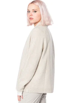 HENRY CHRIST, kuschelige Strickjacke aus reiner Waschbärwolle