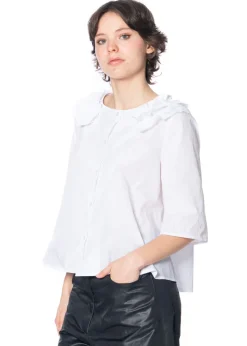 HINDAHL & SKUDELNY, Bluse mit Rüschen 125B30