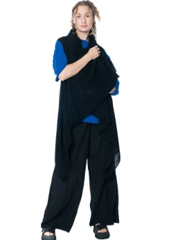 KAYIKO, ärmellose Plissee-Schalweste SCARF GILET