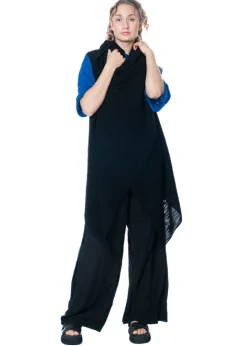 KAYIKO, ärmellose Plissee-Schalweste SCARF GILET