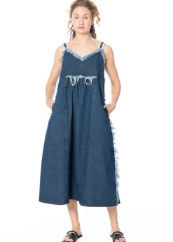 KEDZIOREK, luftig, leichtes Jeanskleid 5268