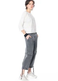 LA HAINE INSIDE US, Jeans mit abnehmbaren Beinen M1049