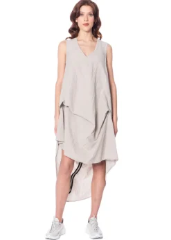 LA HAINE INSIDE US, Kleid mit V-Ausschnitt 5020 LH