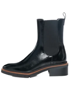 PALOMA BARCELÓ schwarzer Stiefel MONA in Lackoptik