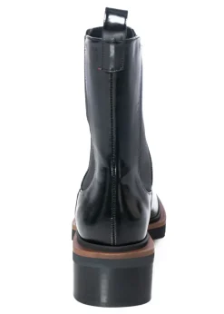 PALOMA BARCELÓ schwarzer Stiefel MONA in Lackoptik