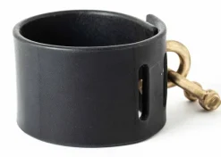 Parts of Four, breites Lederarmband mit Charm (50mm, BLK+MR)