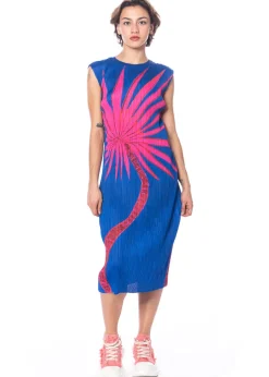 PLEATS PLEASE ISSEY MIYAKE, ausgefallenes Kleid ICE DESERT