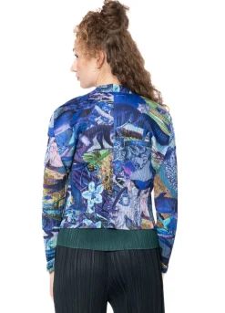 PLEATS PLEASE ISSEY MIYAKE, außergewöhnlicher Cardigan mit offener Front AURORA