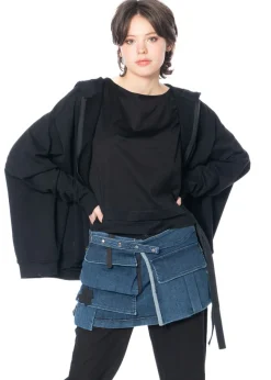 PLUSLAVIE PLÜ, Wickelrock ADD ON DENIM