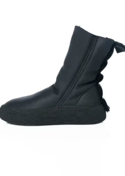 PURO, Lammfellstiefelette mit Plateau WINTER METAL