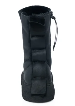PURO, Lammfellstiefelette mit Plateau WINTER METAL
