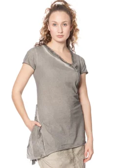 RUNDHOLZ, asymmetrisches T-Shirt mit mehrlagigen Akzenten 1241560502