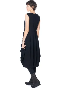 RUNDHOLZ, Ballonkleid aus Leinen und Wolle 2241110917