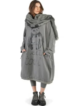 RUNDHOLZ  BLACK  LABEL, Baumwollkleid mit Panda-Print 2243510905