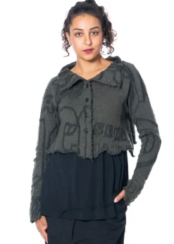 RUNDHOLZ  BLACK  LABEL, kurze Jacquard-Strickjacke 2243897111