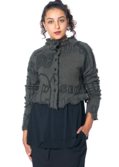 RUNDHOLZ  BLACK  LABEL, kurze Jacquard-Strickjacke 2243897111