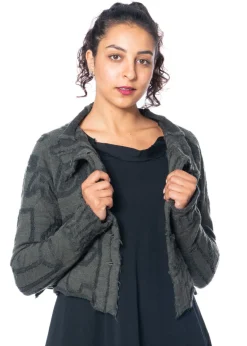 RUNDHOLZ  BLACK  LABEL, kurze Jacquard-Strickjacke 2243897111
