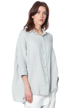 RUNDHOLZ  BLACK  LABEL, lange Leinenbluse 1253540409