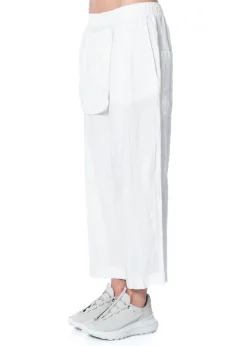 RUNDHOLZ BLACK LABEL, Leinenhose mit Schürze 1253540105