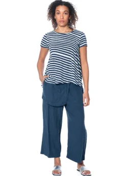 RUNDHOLZ BLACK LABEL, Leinenhose mit Schürze 1253540105