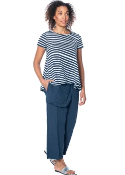 RUNDHOLZ BLACK LABEL, Leinenhose mit Schürze 1253540105