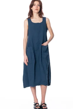 RUNDHOLZ BLACK LABEL, ärmelloses Leinenkleid 1253540912