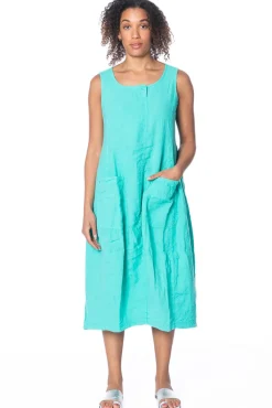 RUNDHOLZ BLACK LABEL, ärmelloses Leinenkleid 1253540912
