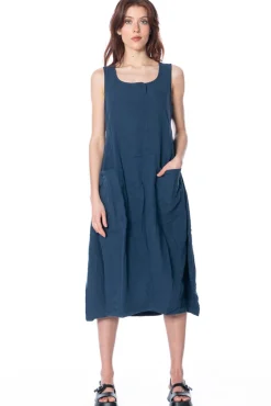 RUNDHOLZ BLACK LABEL, ärmelloses Leinenkleid 1253540912