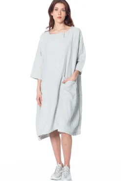RUNDHOLZ  BLACK  LABEL, weites Leinenkleid 1253540911