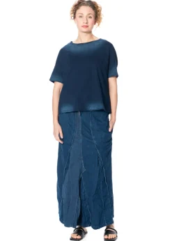 RUNDHOLZ DIP, Denim T-Shirt mit Waschung 1252620508