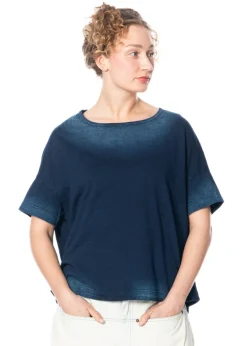 RUNDHOLZ DIP, Denim T-Shirt mit Waschung 1252620508