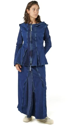 RUNDHOLZ DIP, Denim-Jacke im Lagenlook 1252031103