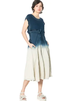 RUNDHOLZ DIP, Denim-Kleid mit Farbverlauf 1252030906