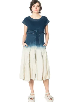 RUNDHOLZ DIP, Denim-Kleid mit Farbverlauf 1252030906