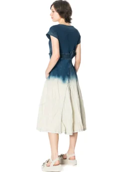 RUNDHOLZ DIP, Denim-Kleid mit Farbverlauf 1252030906