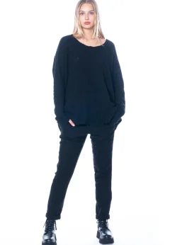 RUNDHOLZ DIP, edle Hose mit strukturierter Oberfläche aus 100% Schurwolle 2232190102