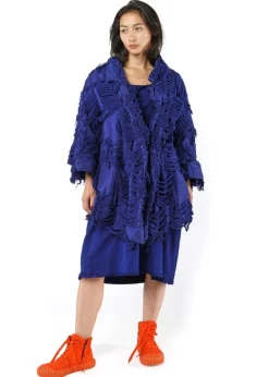 RUNDHOLZ DIP, extravaganter Mantel im Edgy-Look 1252021203