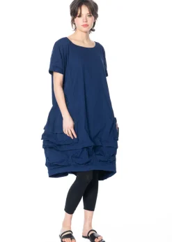 RUNDHOLZ DIP, gerafftes Kleid mit Taschen 1252600911