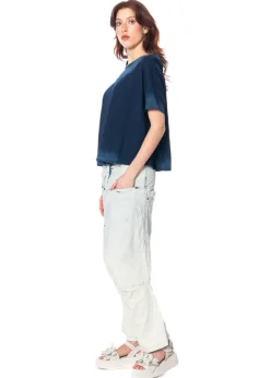 RUNDHOLZ DIP, Jeanshose im Used-Look 1252030112