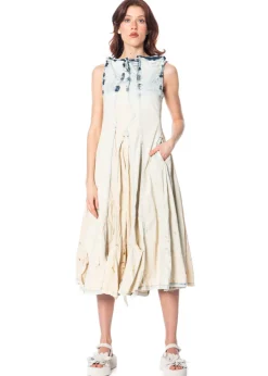 RUNDHOLZ DIP, Kleid im Used Denim-Look 1252030902